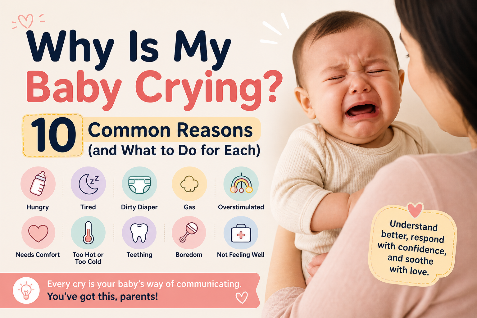 “Why Is My Baby Crying? 10 Common Reasons (and What to Do for Each)”