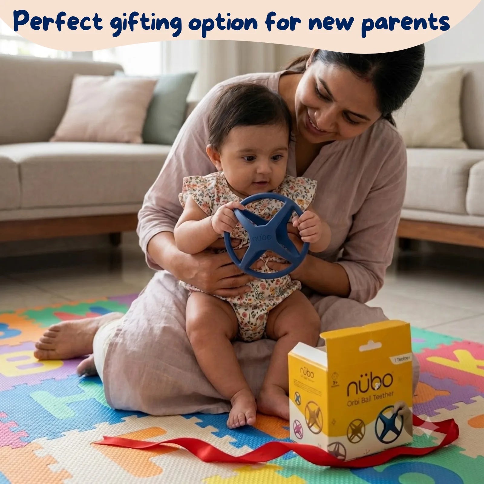 Orbi Ball Silicone Sensory Teether - Nubokind
