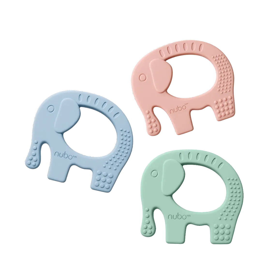 nubo ele ring teether (sage green)