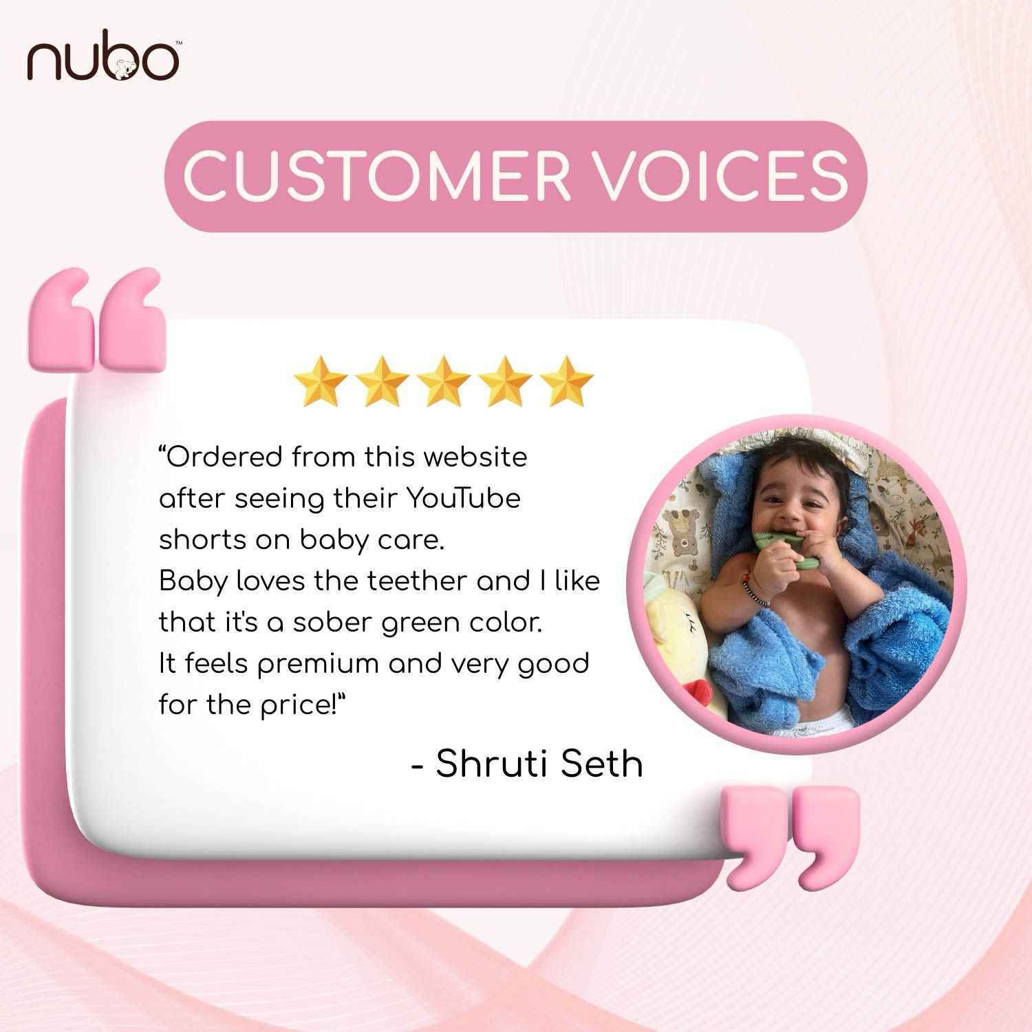 BIS ele newborn teether - expert approved (Buy 1 Get 1 FREE) - nubo