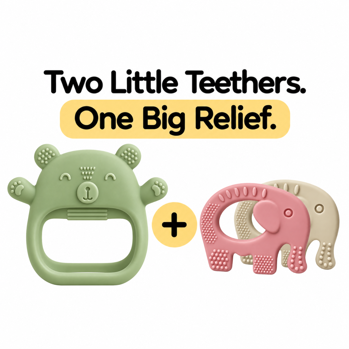 Silicone Teether Bundle for Babies | 3–12 Months
