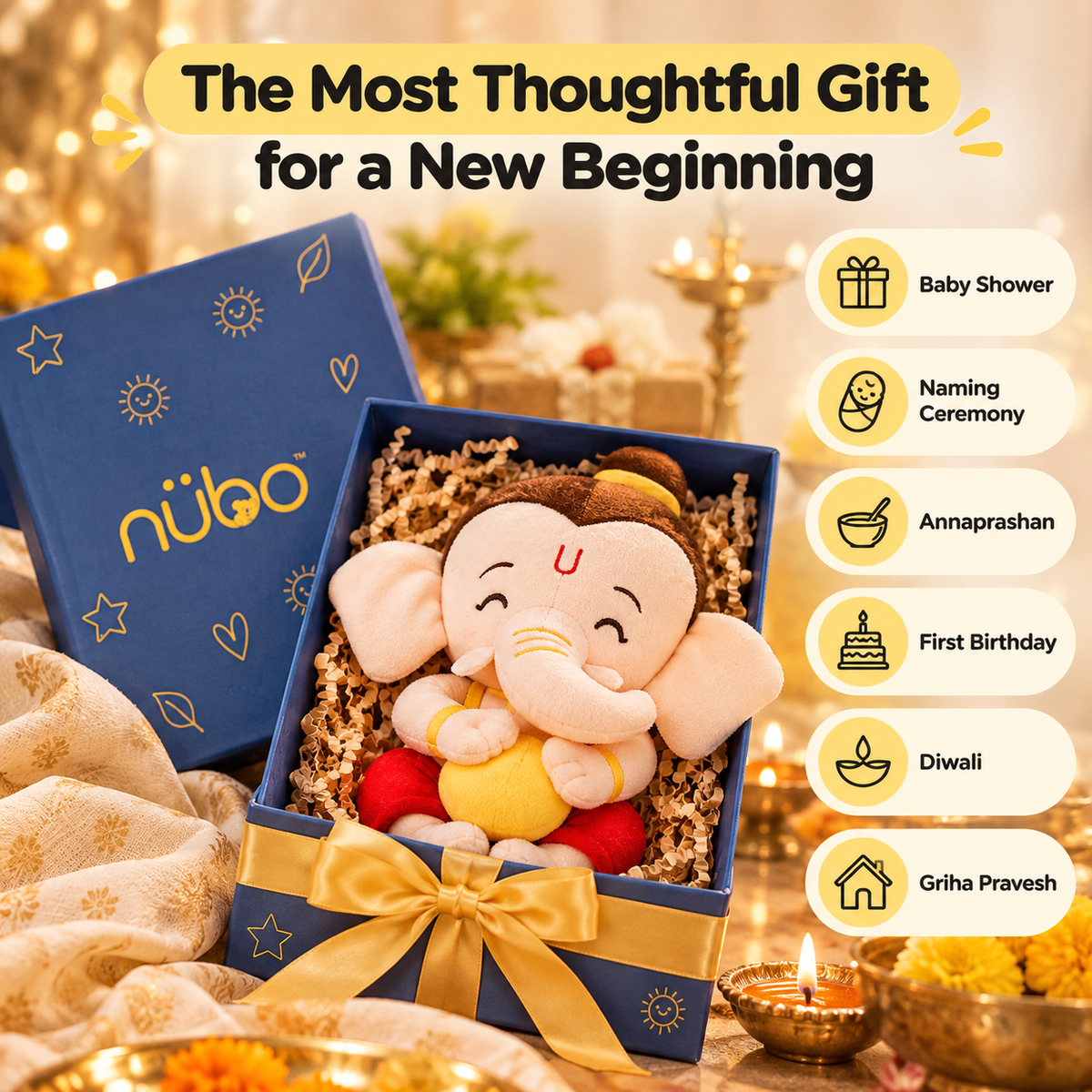 Divine Mantra Chanting Baby Ganesha with Preloaded Mantras