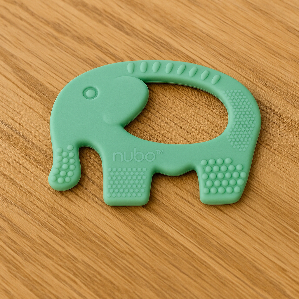 nubo ele ring teether (sage green)