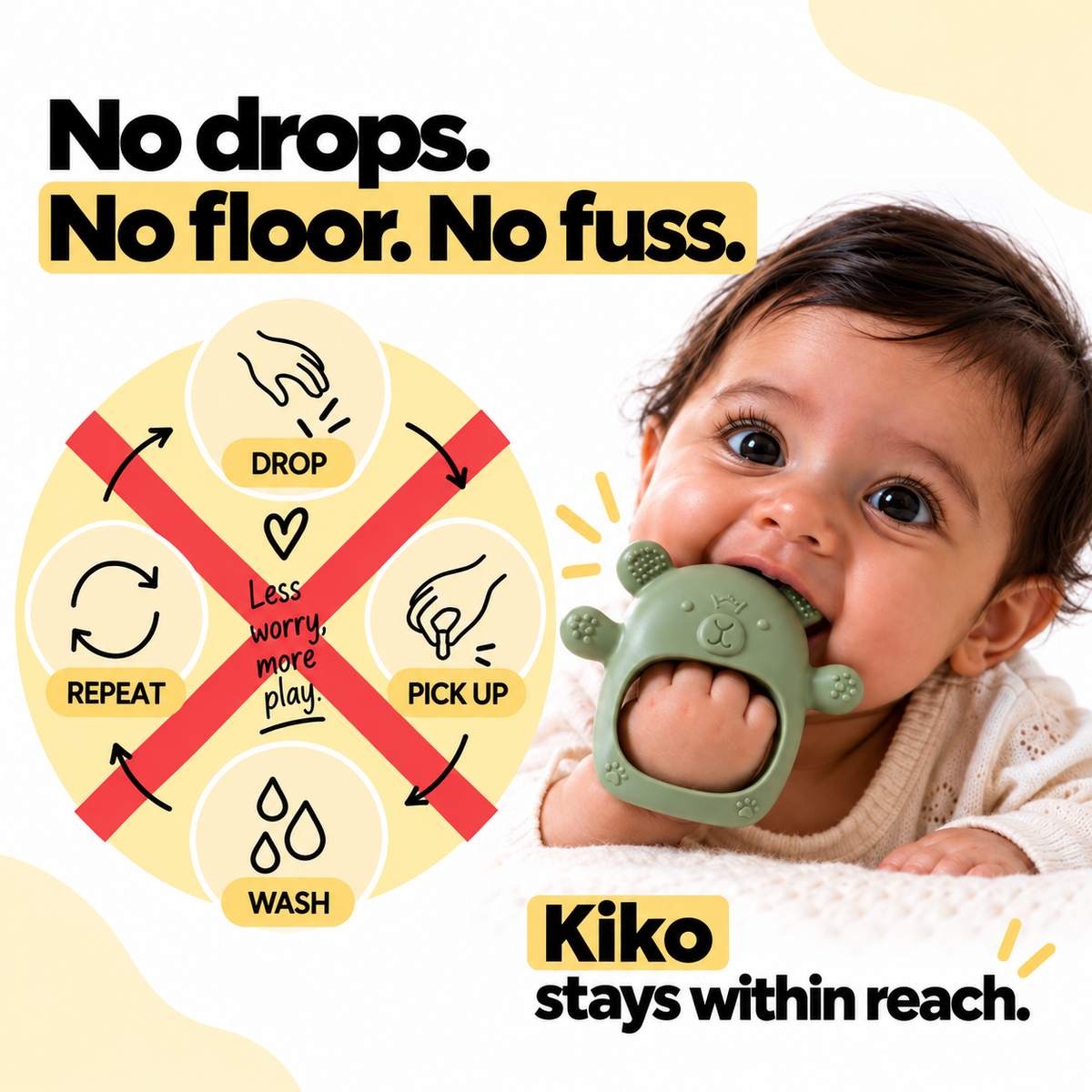 Silicone Teether Bundle for Babies | 3–12 Months