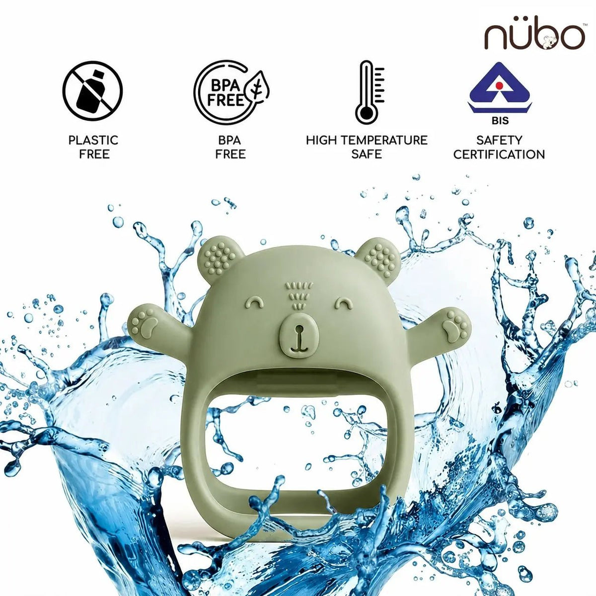 Kiko No-Drop Newborn Teether - Nubokind