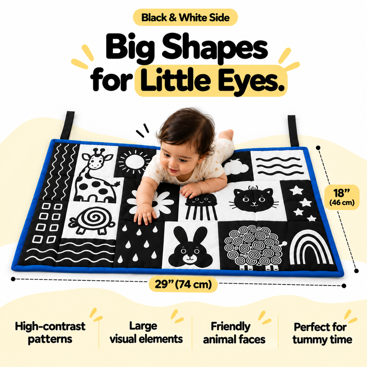Sensory Baby Play Mat for 0-18 months baby
