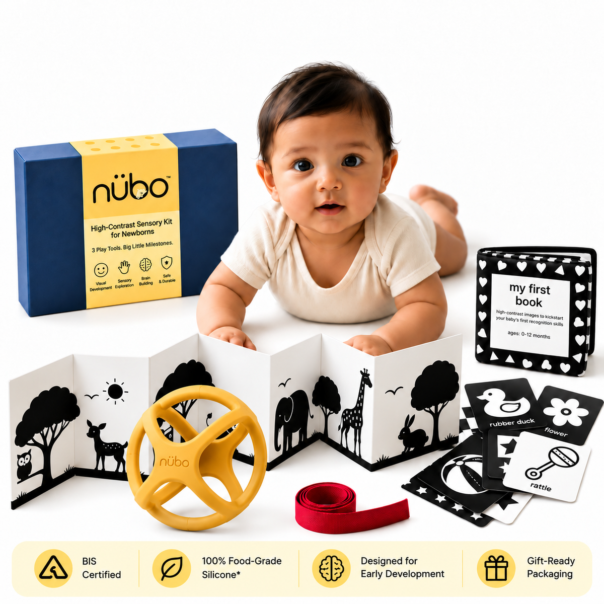 Newborn Sensory Kit & Teether Bundle | 0-18 Months