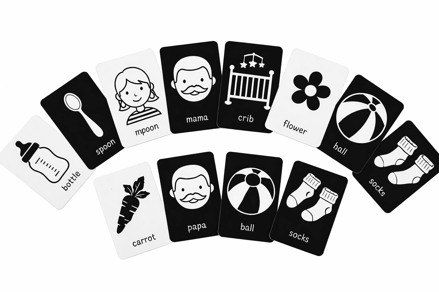 How to Use High-Contrast Flashcards With Your Newborn: A Stage-by-Stage Guide (0–6 Months) - Nubokind