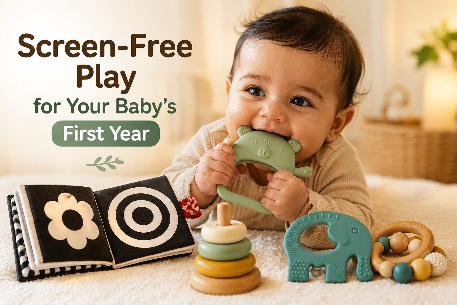 Screen-Free Developmental Toys for Indian Babies (0-12 Months): The 2026 Brain-Building Guide - Nubokind