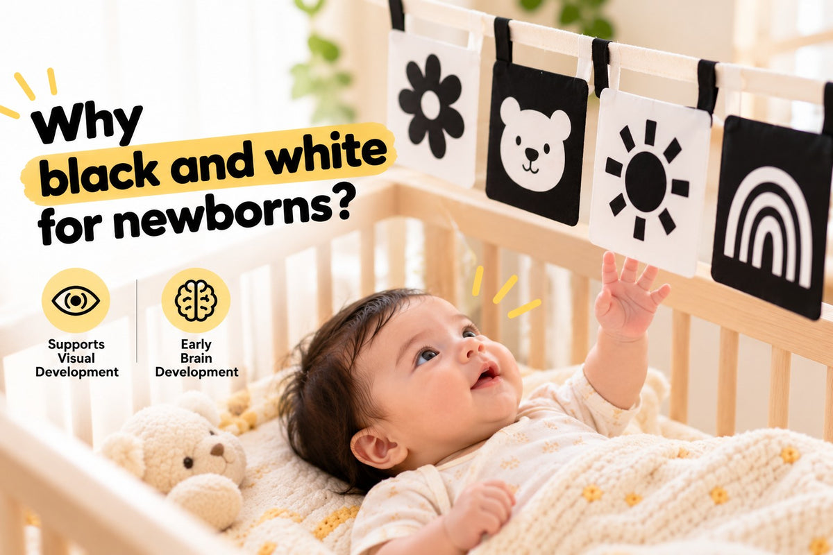 High Contrast Cloth Books for Newborns | First 3 Months Visual Develop