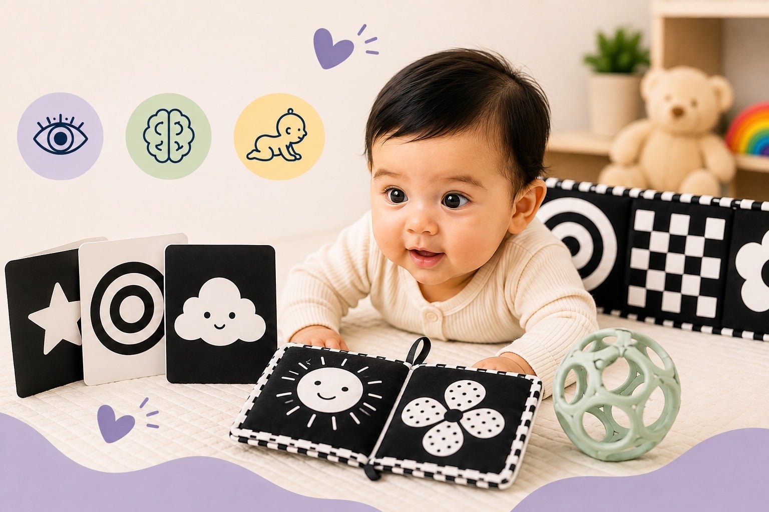 Newborn High Contrast Images: How They Support Early Visual Development - Nubokind
