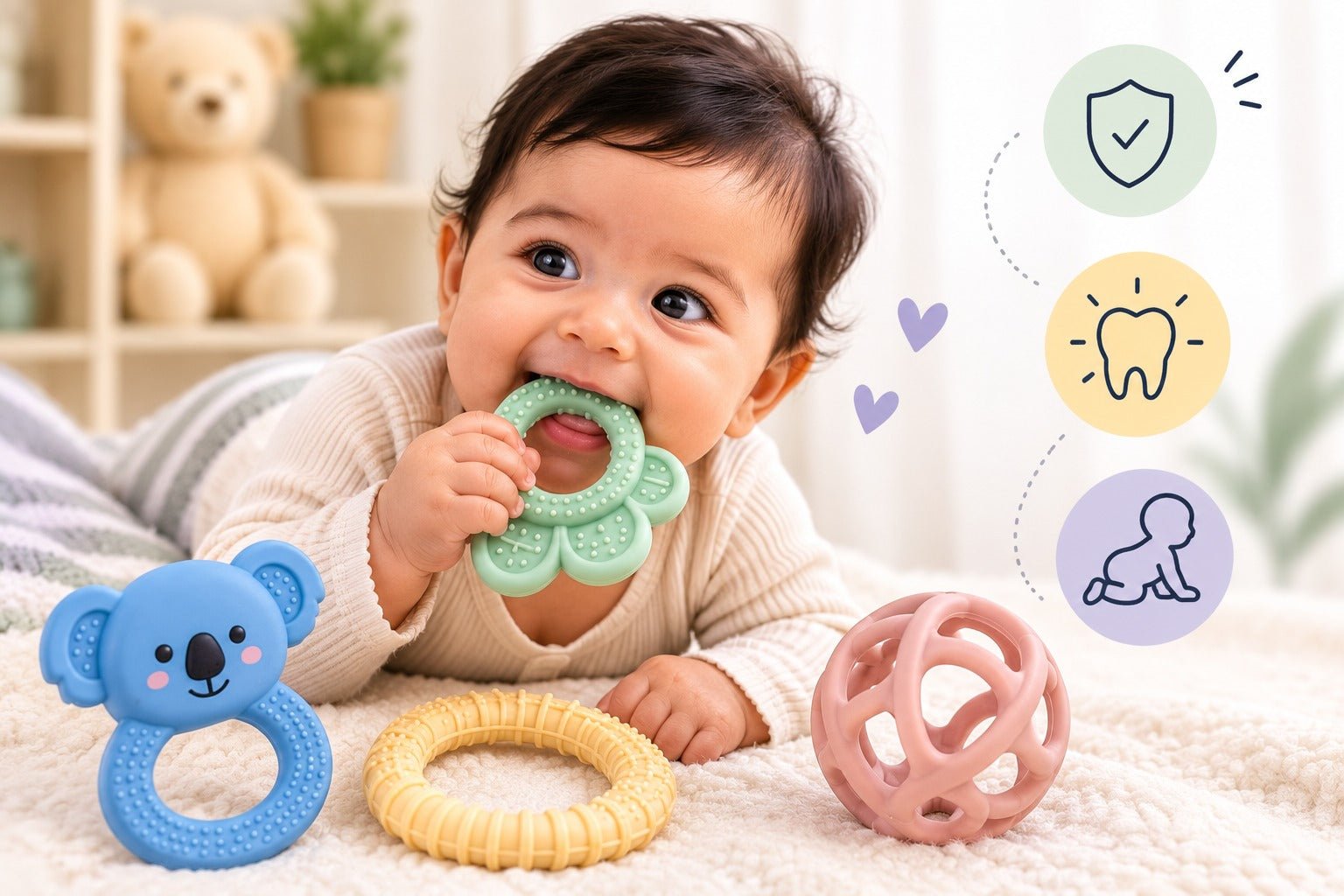Baby Teether Guide: Safe Choices for Infant Teething Relief - Nubokind