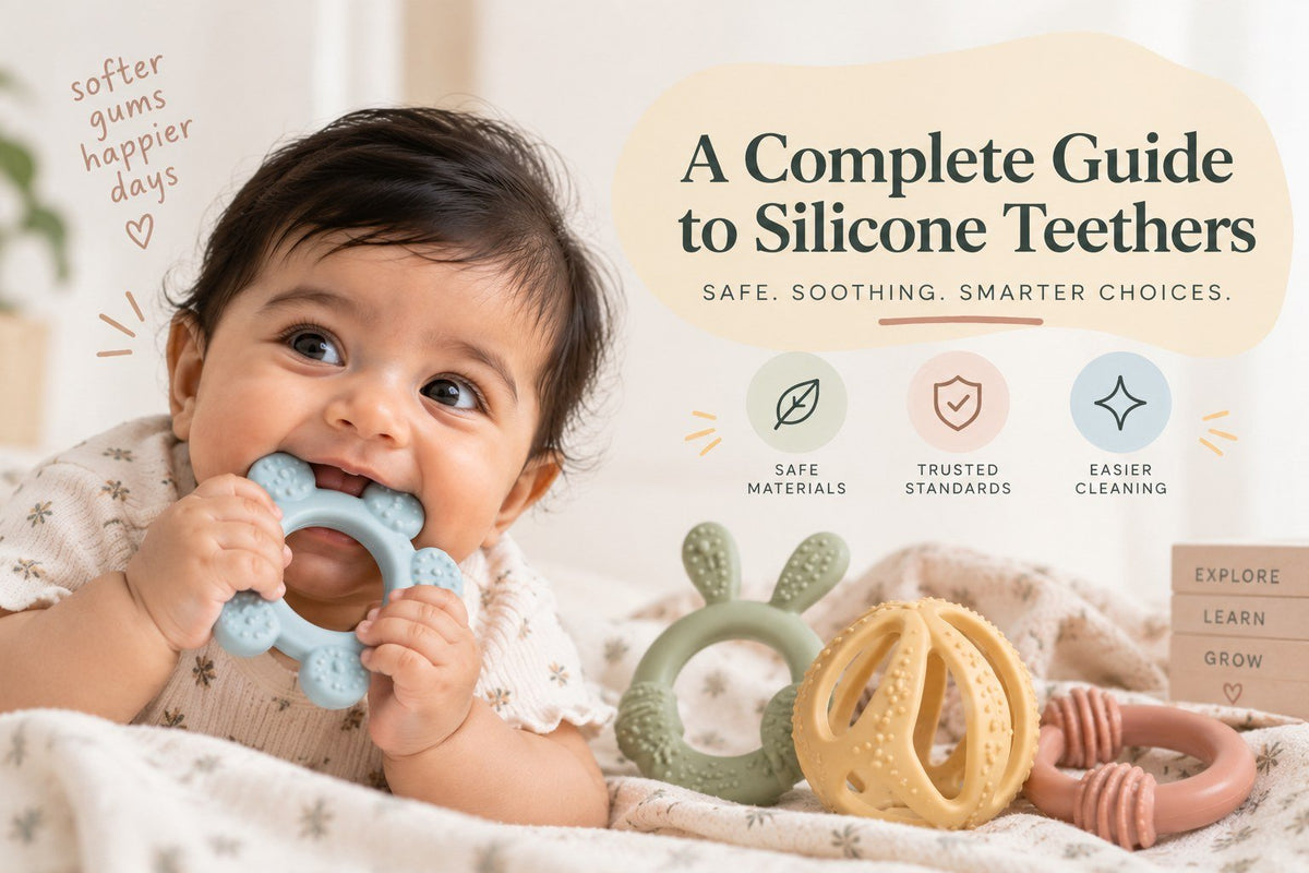 Why Choose a Silicone Teether for Baby? Parent's Guide - Nubokind