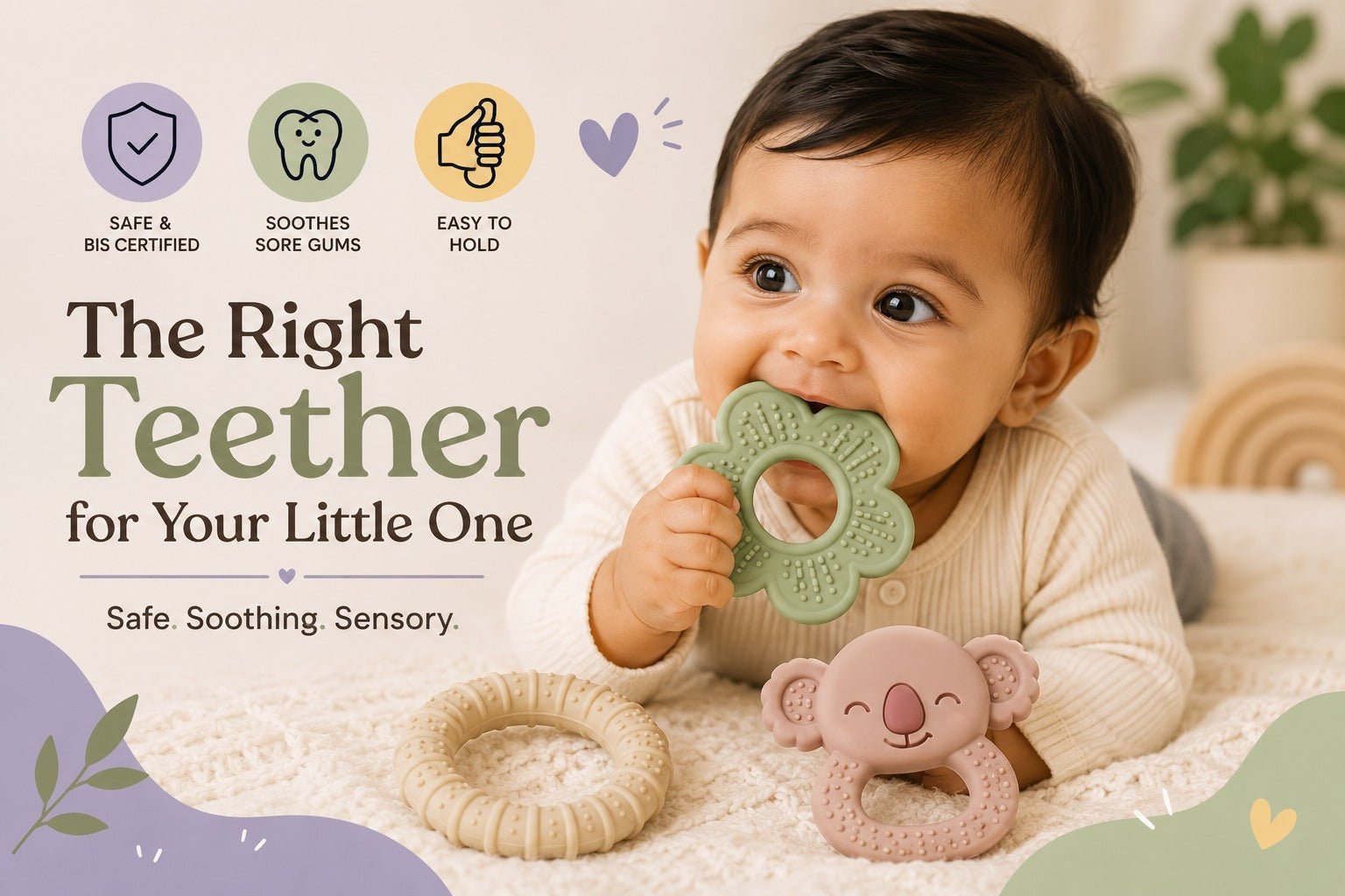 How to Choose the Right Infant Teether for Your Baby | Nubokind - Nubokind