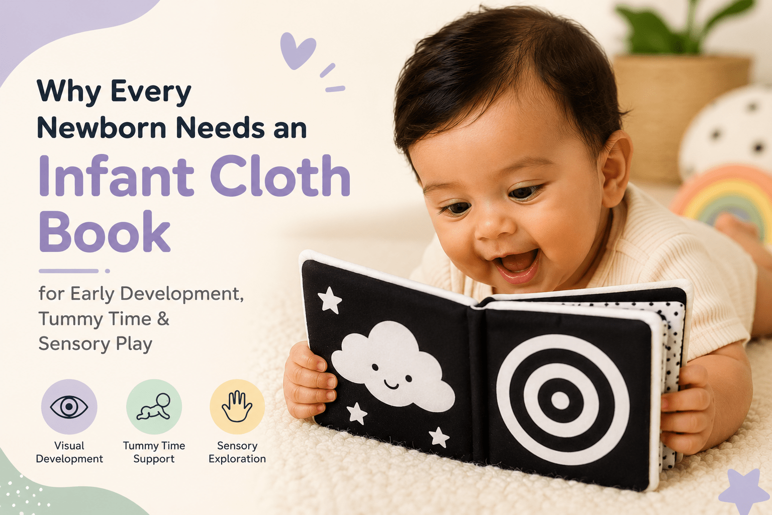 Infant Cloth Book: Why Newborns Need One From Day One - Nubokind