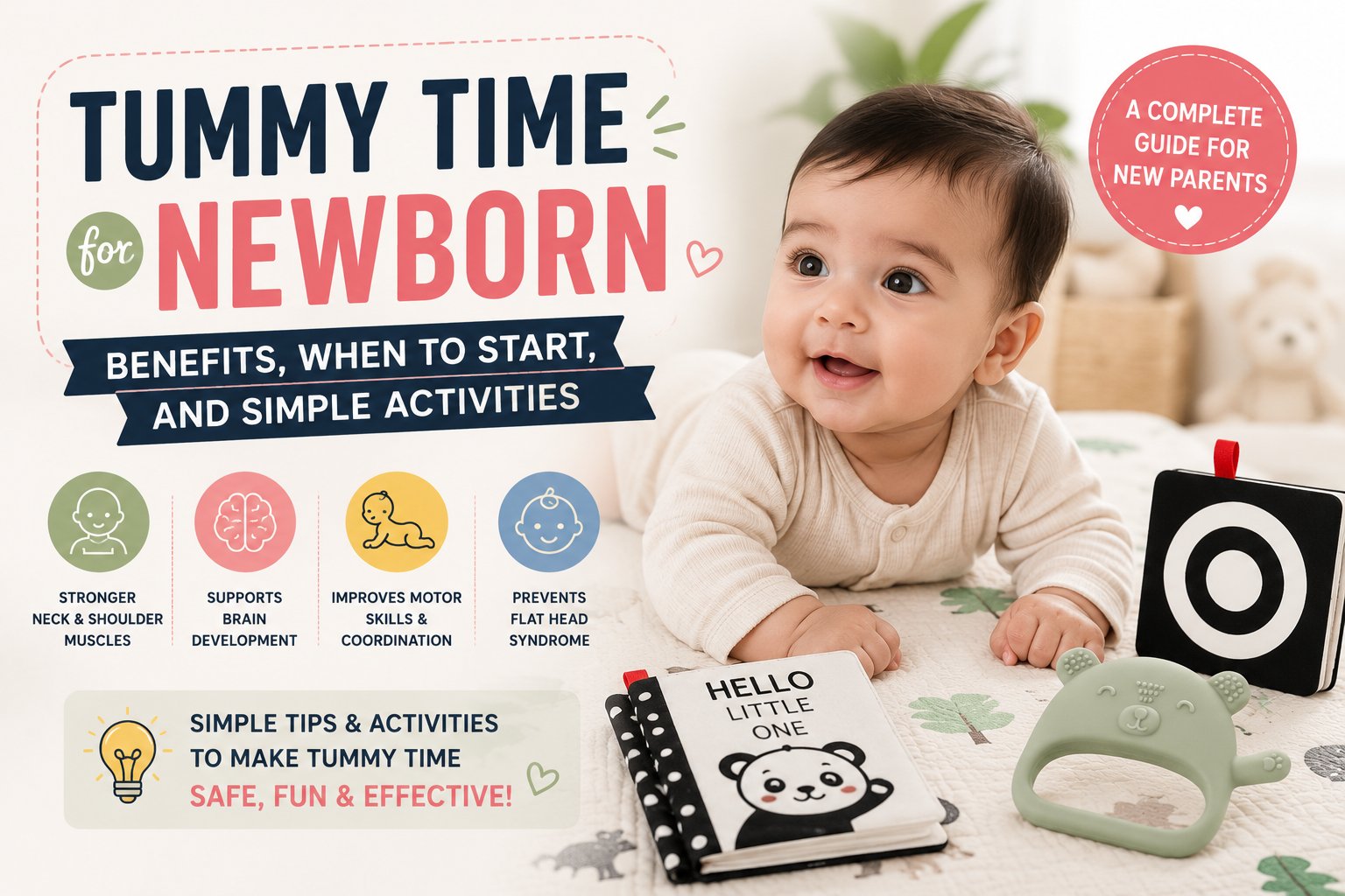 Tummy Time for Newborn: Benefits, When to Start, and Simple Activities