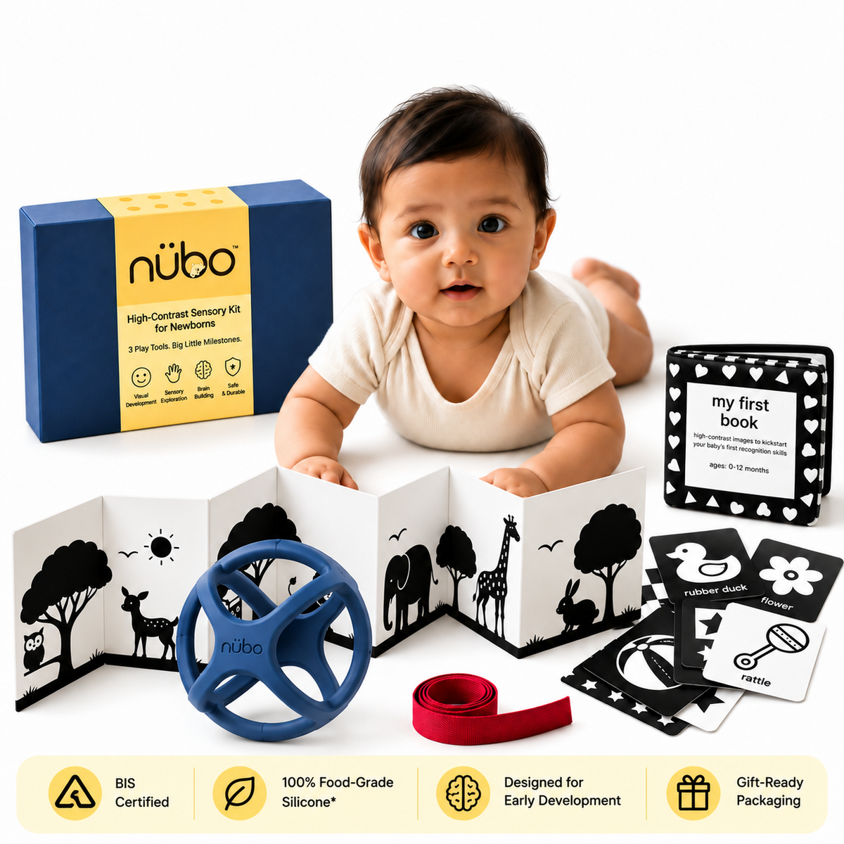 Newborn Sensory Kit & Teether Bundle | 0-18 Months