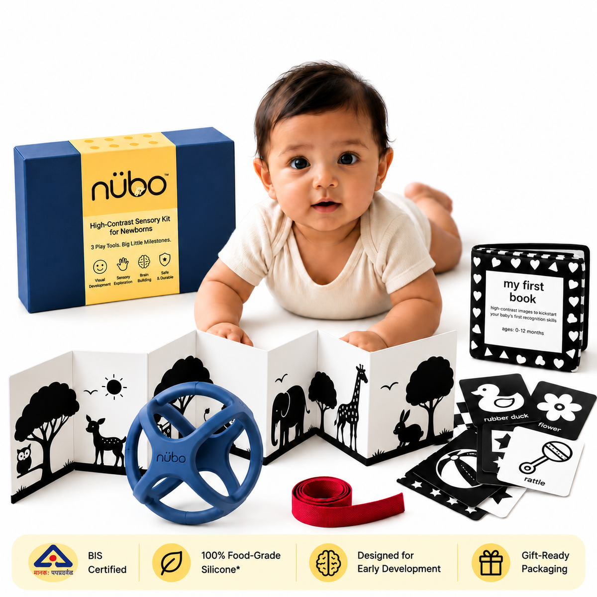 Newborn Sensory Kit & Teether Bundle | 0-18 Months
