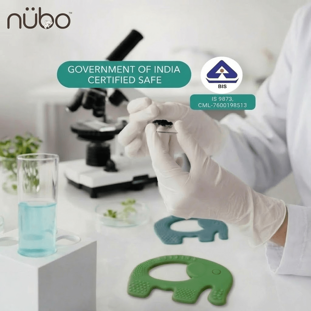 Ele silicone ring teether BIS certified - Nubokind India         