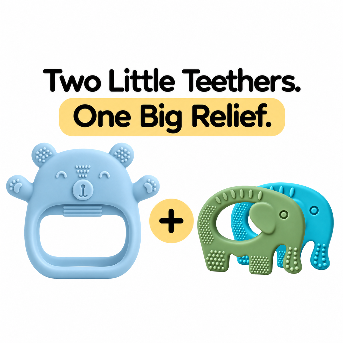 Silicone Teether Bundle for Babies | 3–12 Months