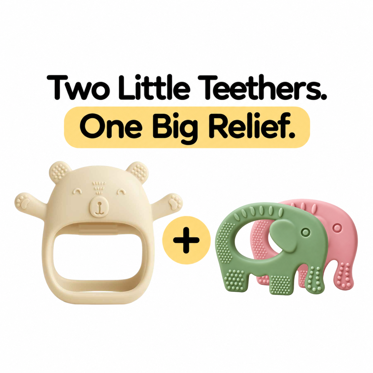 Silicone Teether Bundle for Babies | 3–12 Months