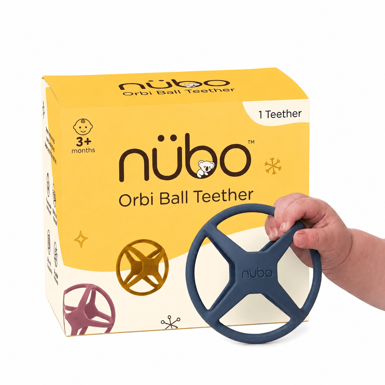 Orbi Ball Silicone Sensory Teether - Nubokind