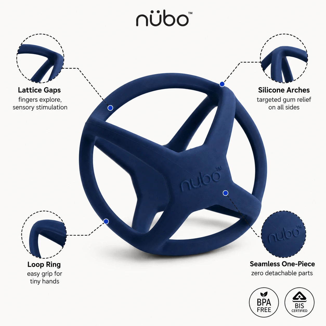 Rollo Ball Silicone Sensory Teether