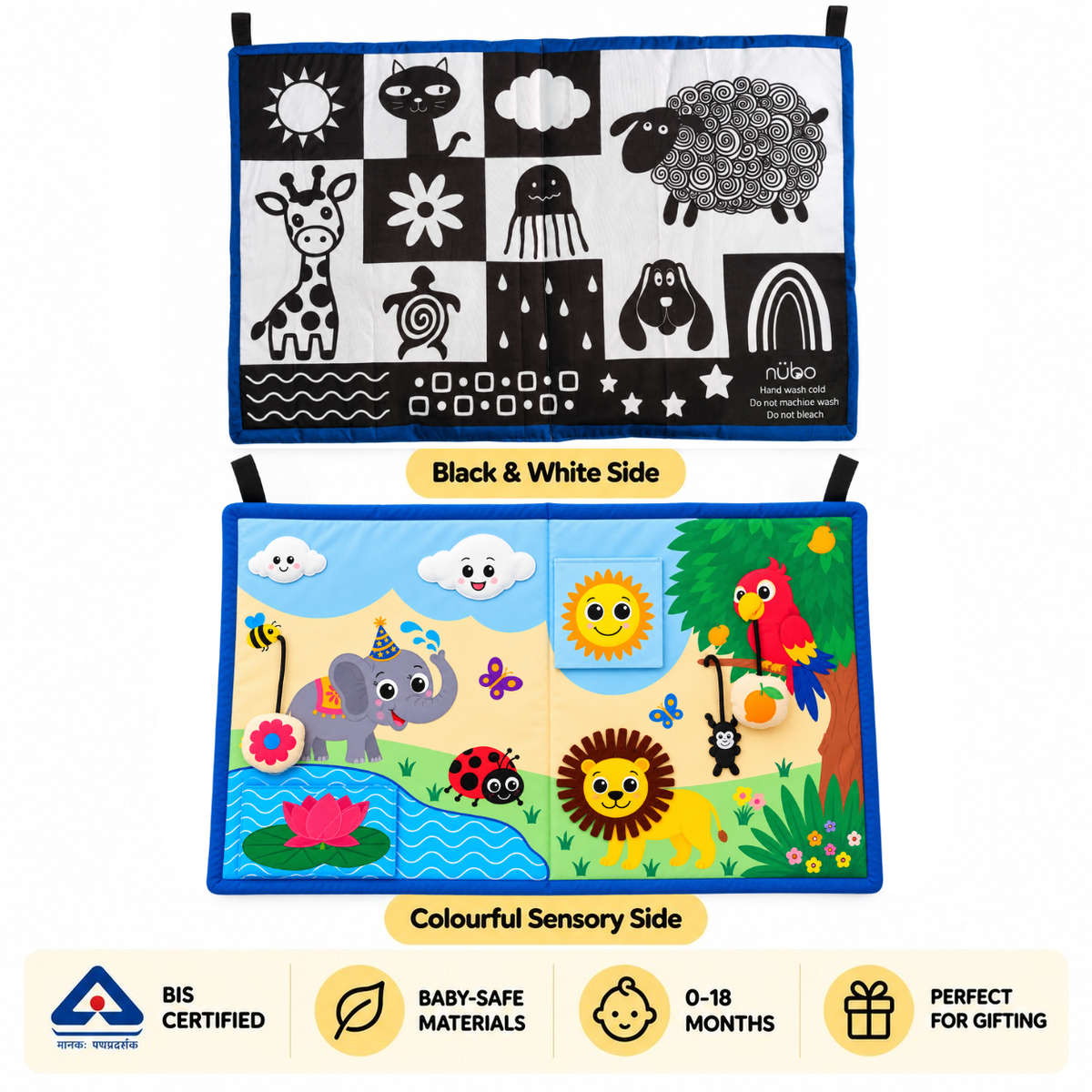 Sensory Baby Play Mat for 0-18 months baby