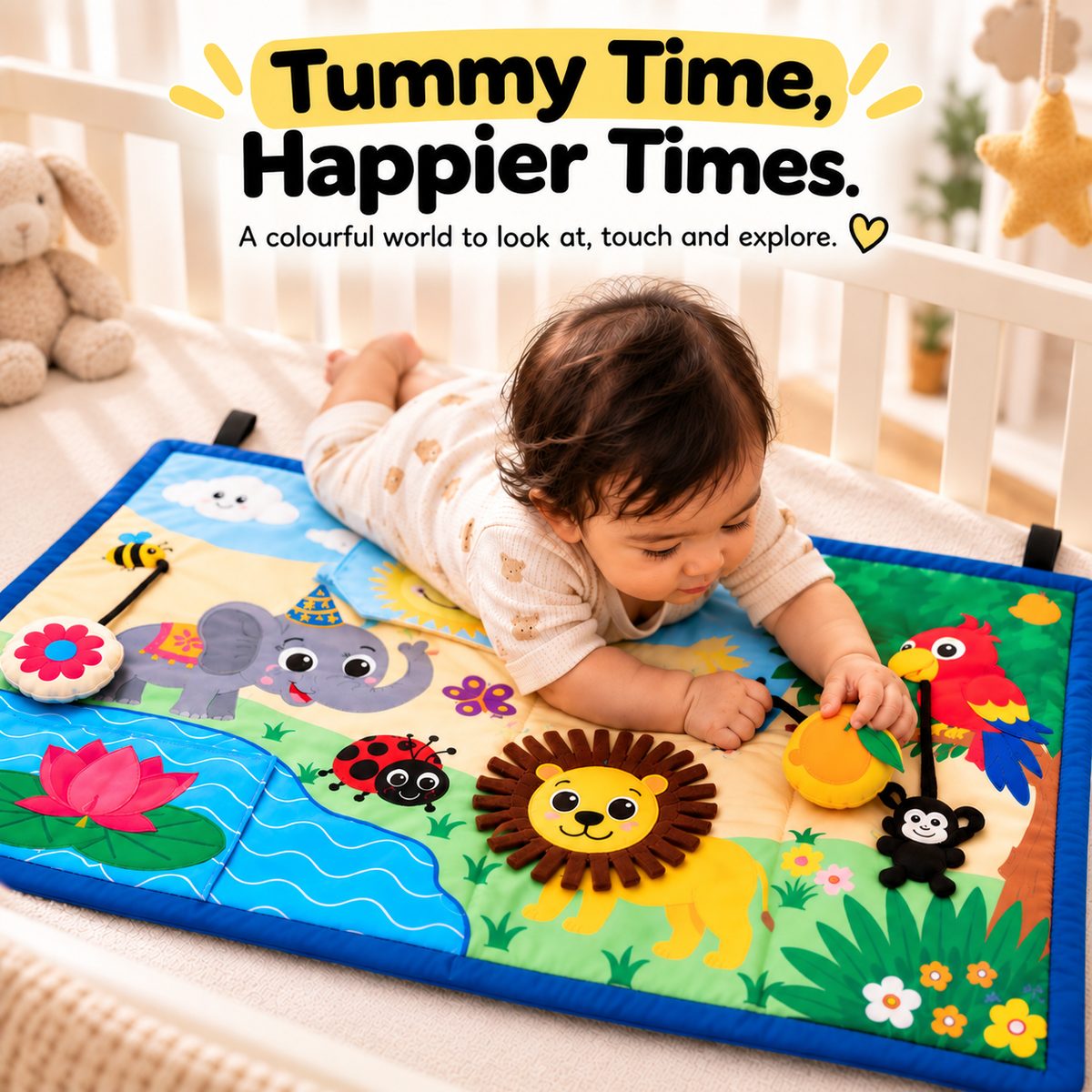 Sensory Baby Play Mat for 0-18 months baby