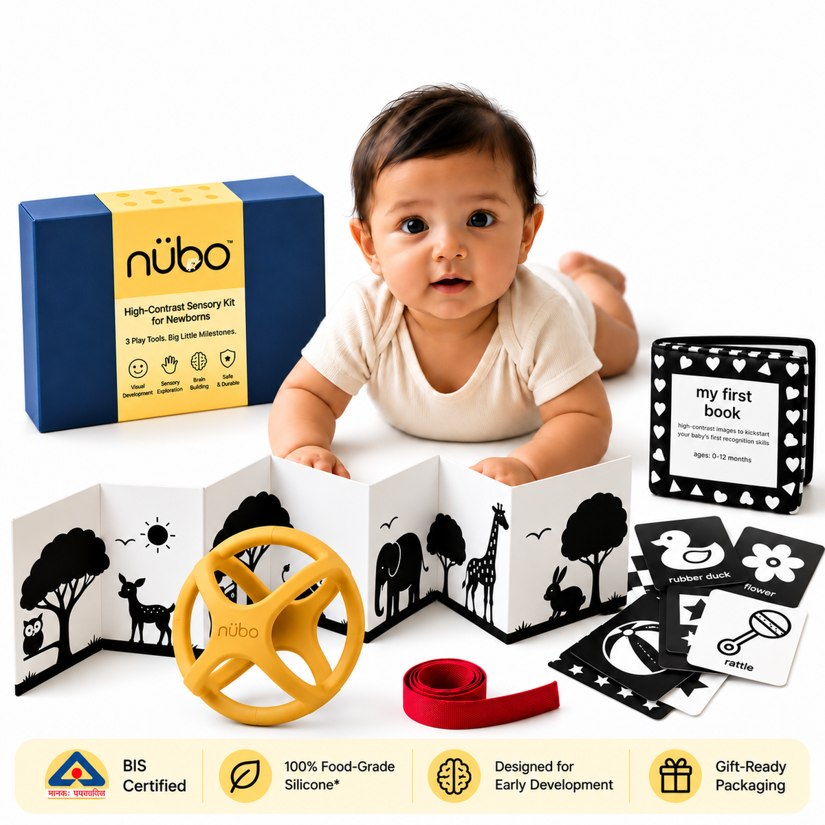 Newborn Sensory Kit & Teether Bundle | 0-18 Months